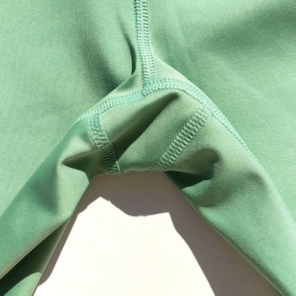 Under Armour Heatgear Fitted High Waisted Cropped Capri Workout Leggings Green S - Picture 9 of 11